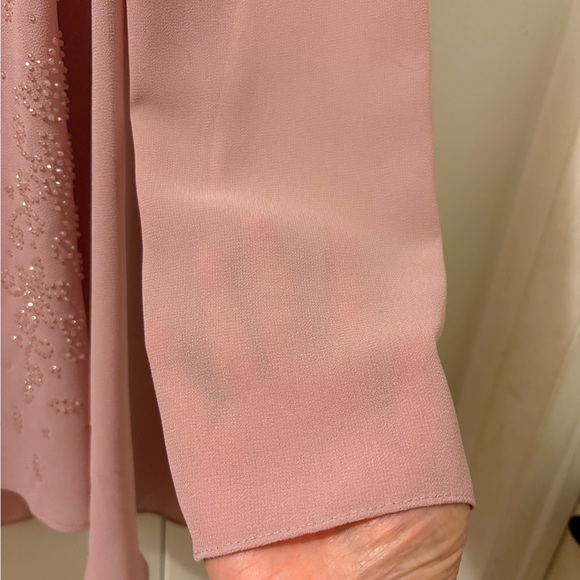 R&M Pink Beaded Layered Blouse - Picture 3 of 5
